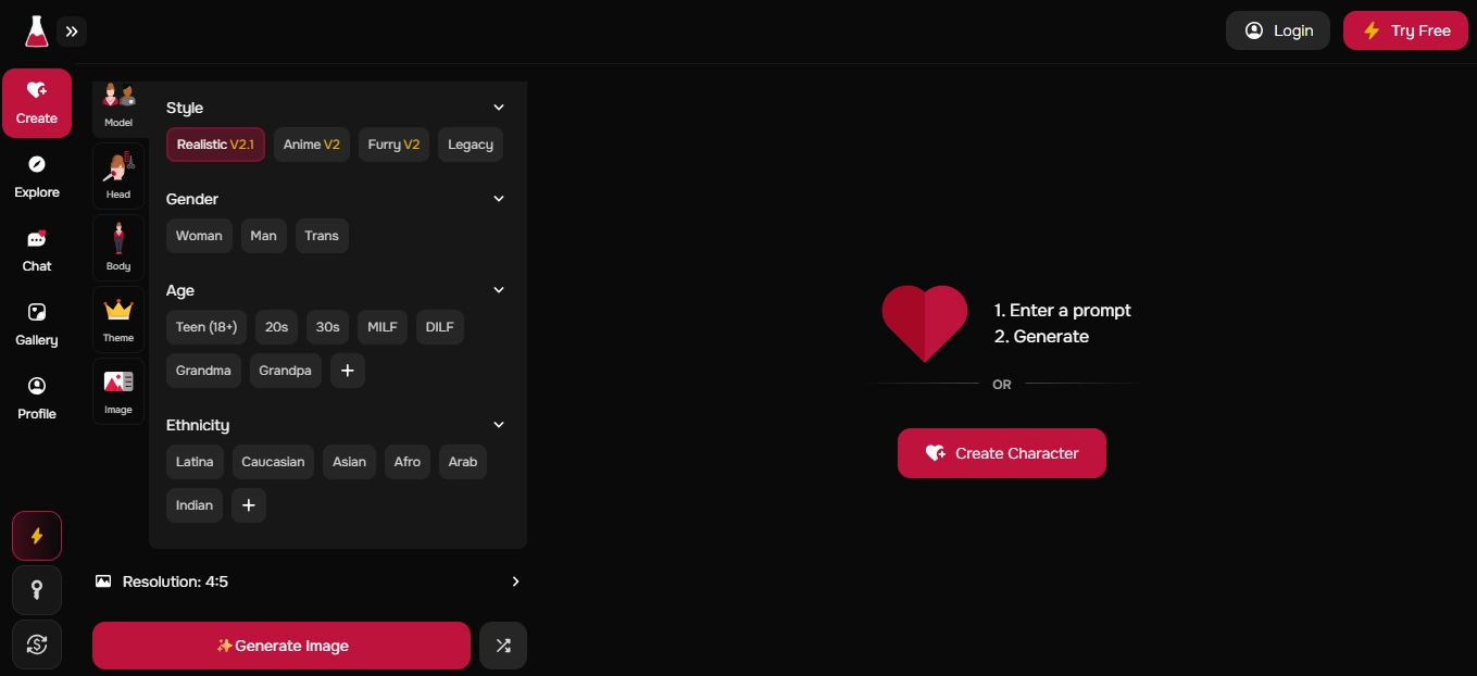 Sugarlab AI - Customization of Character