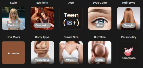 Candy AI - AI Character Customization Option