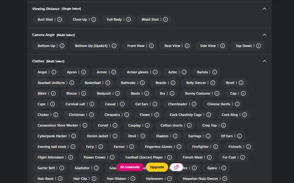 CreatePorn - Camera angle and Clothes Deep Control