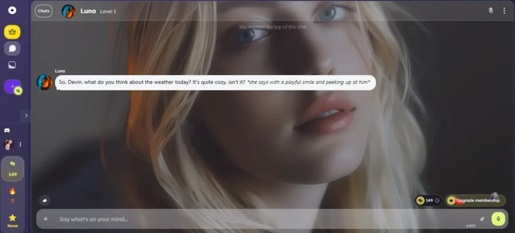 Nastia AI User Interface