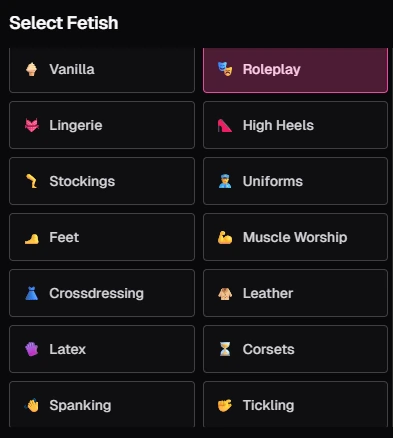 Ourdream AI - AI Character Sexual Preference