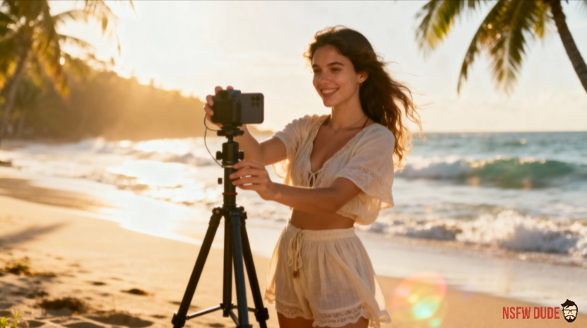 AI Video Generating Girl