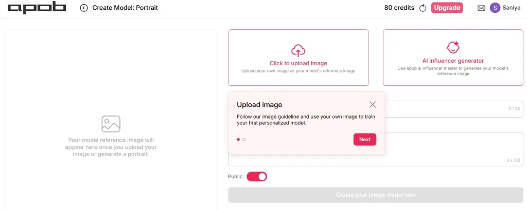APOB AI Create Model
