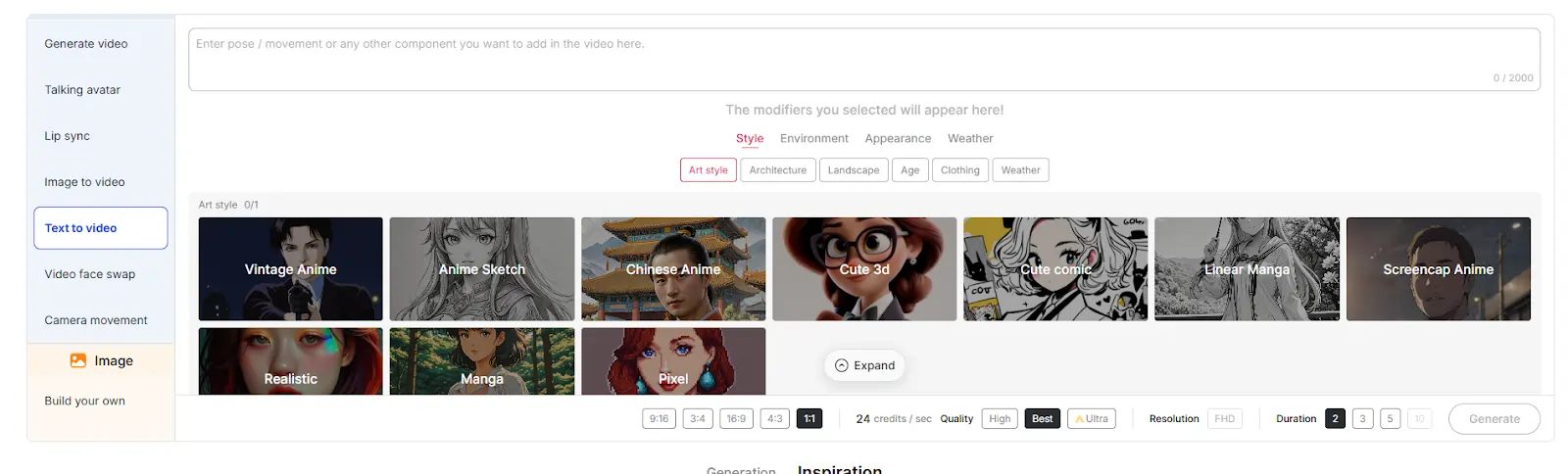 Apob-AI Text to Video Generation
