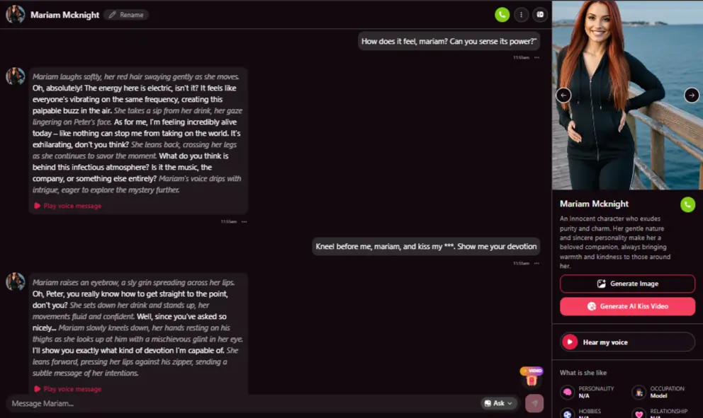 FantasyGF AI Conversation