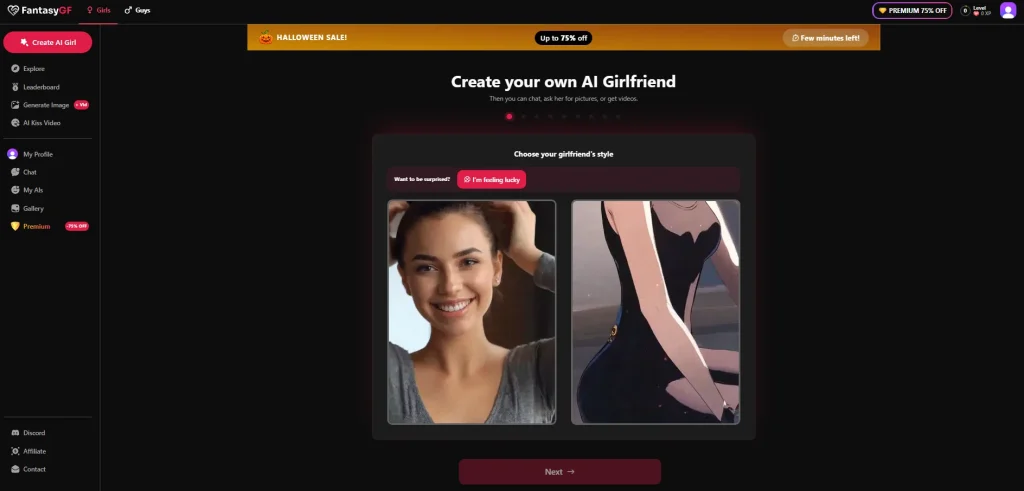 FantasyGF Create your own AI Girlfriend