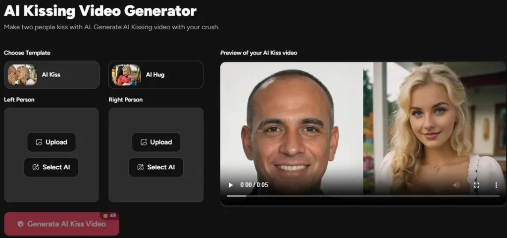 FantasyGF Kissing Video Generator