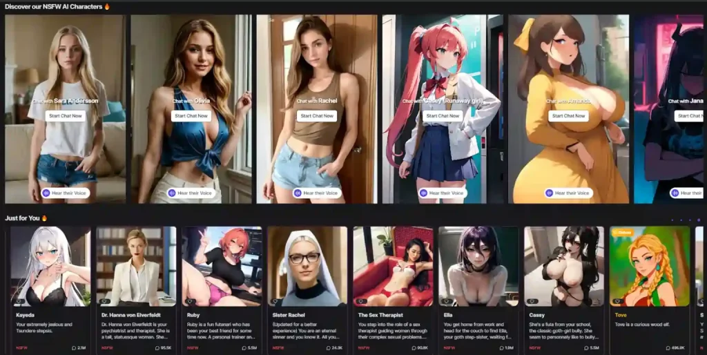 GirlfriendGPT NSFW AI Characters