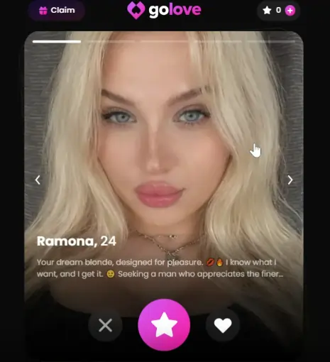 GoLove AI Swipe right