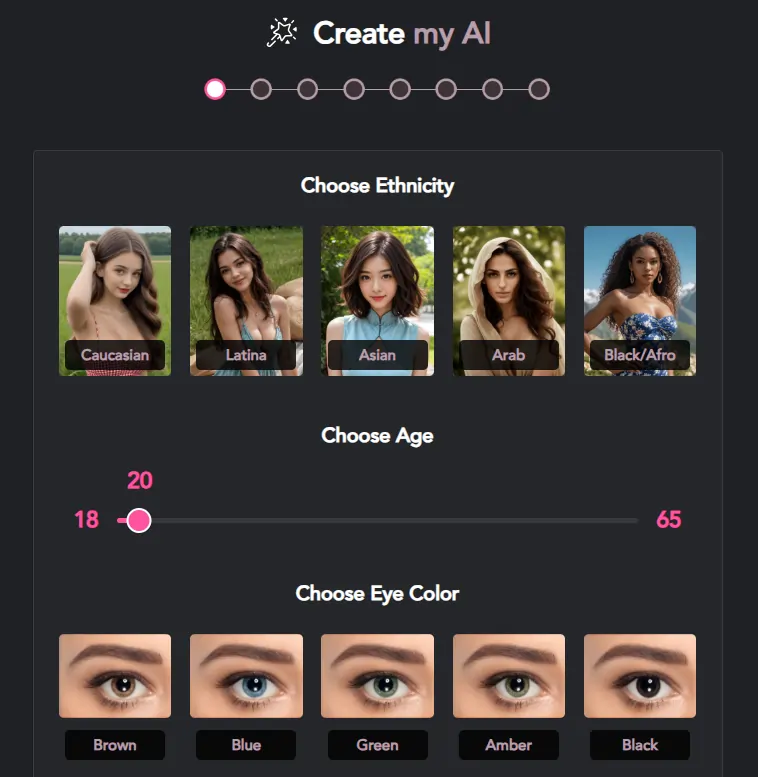 LustGF AI Customizable characters