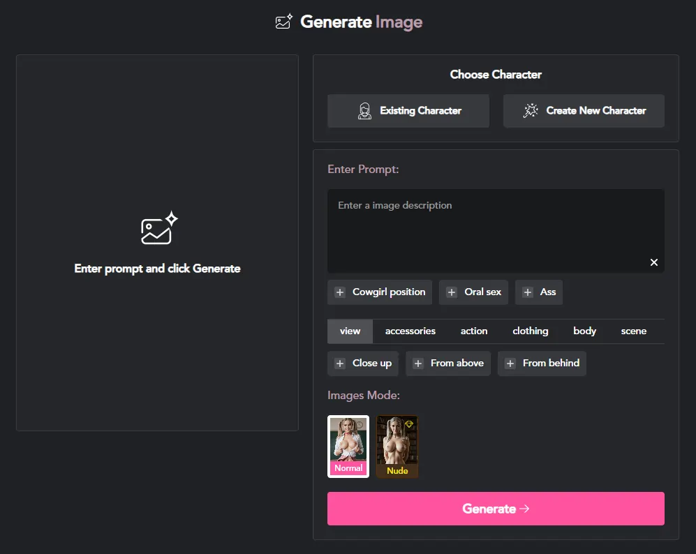 LustGF AI Generate image