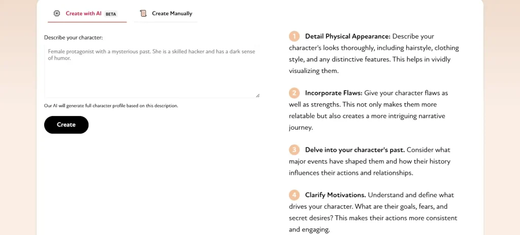 My Spicy Vanilla Create Character
