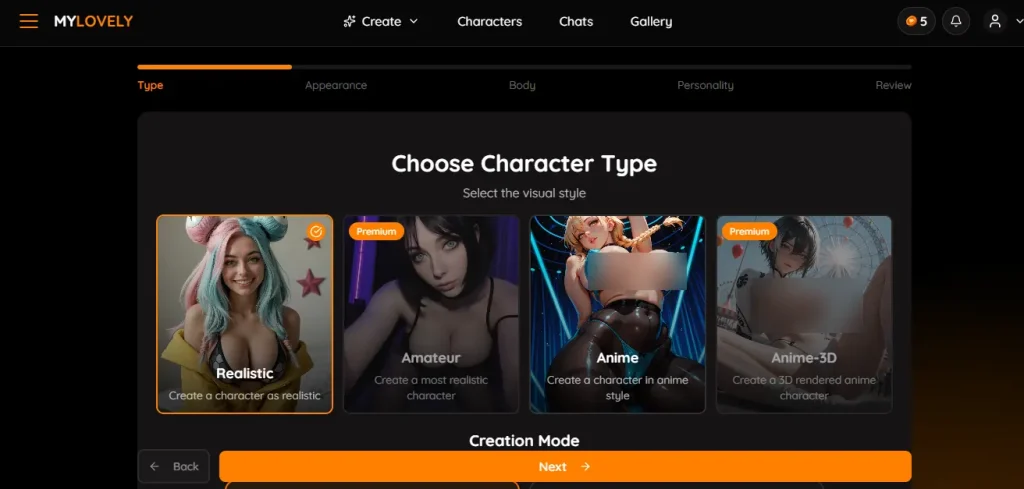 Mylovely AI Character