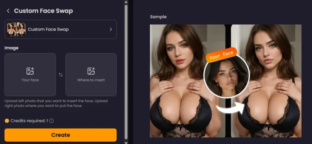 Nudify AI Face Swap Feature