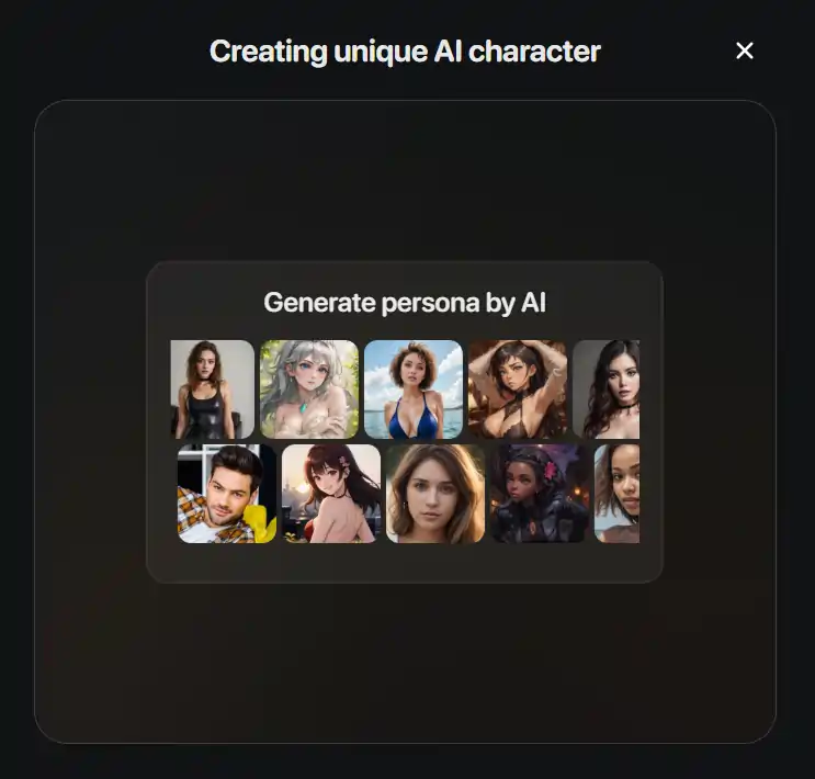 Romantic AI Create character