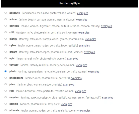 AI-DreamGirls Rendering Style