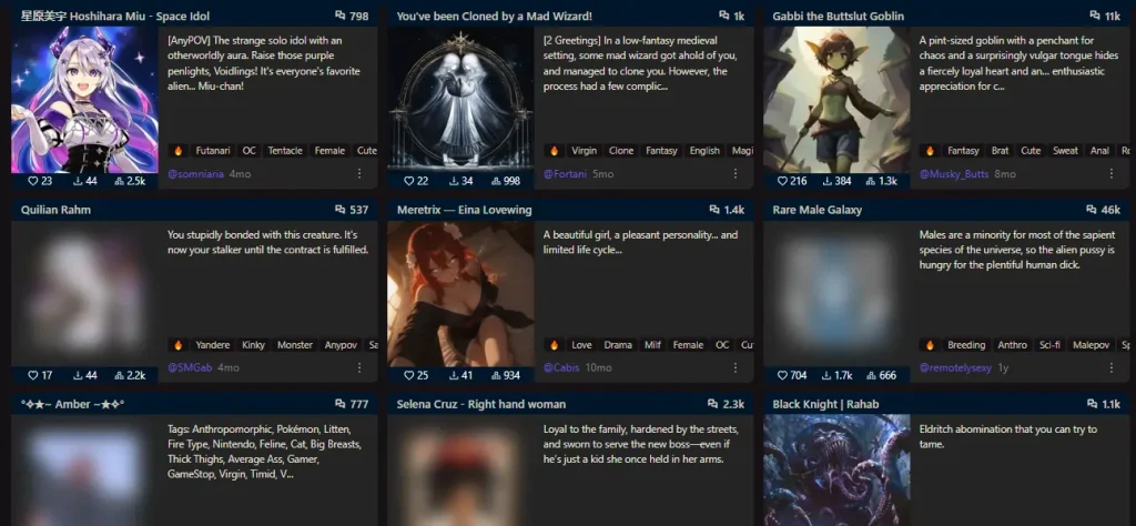 Chub AI Character Library