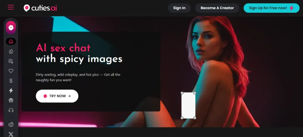 Cuties AI Homepage