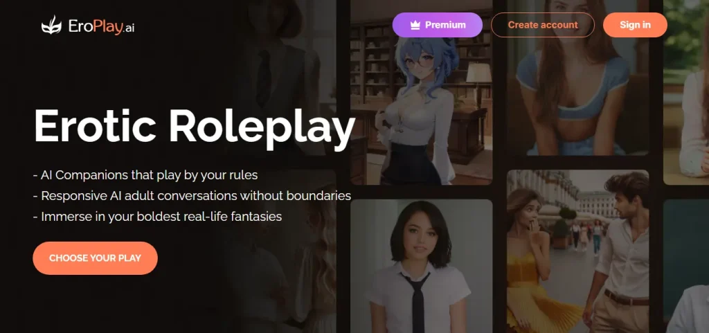 EroPlay AI Homepage