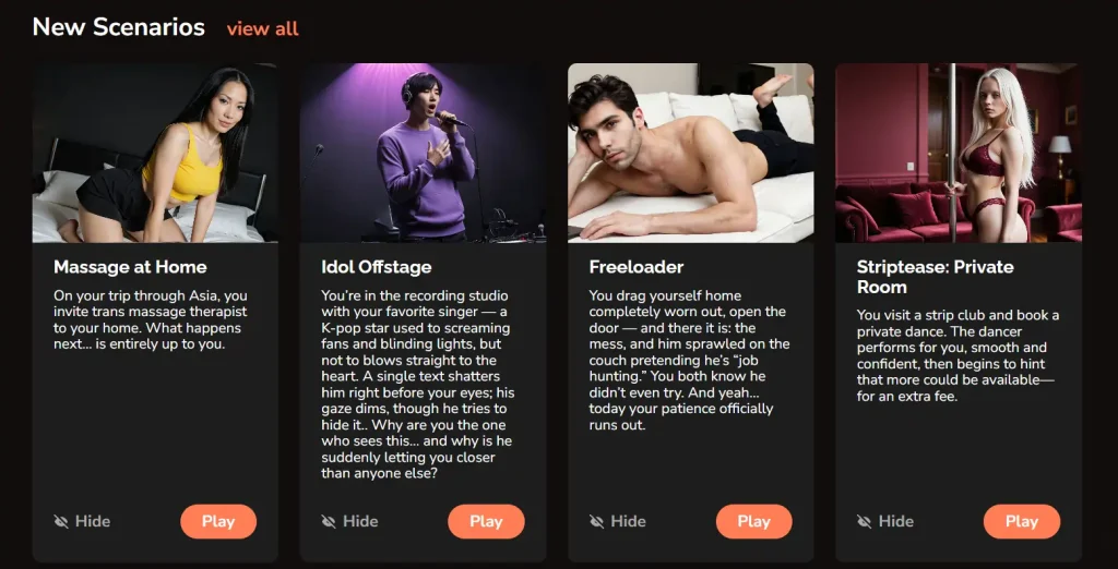 EroPlay AI Pre-Made Fantasy Storylines