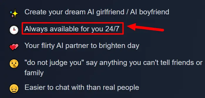 FlirtCam AI 24-7 Availability
