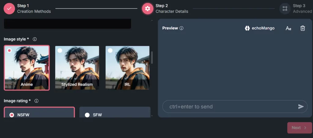 LinkinLove Character Customisation