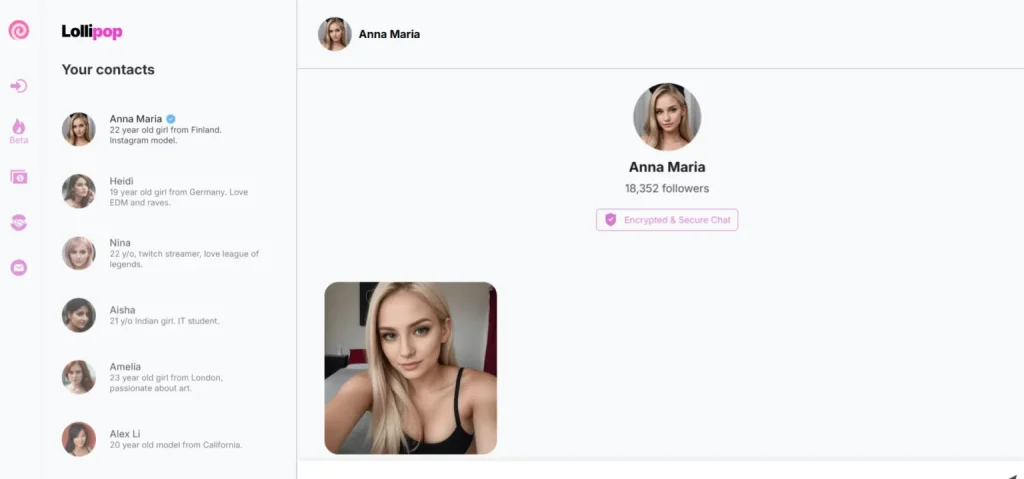 Lollipop AI Homepage