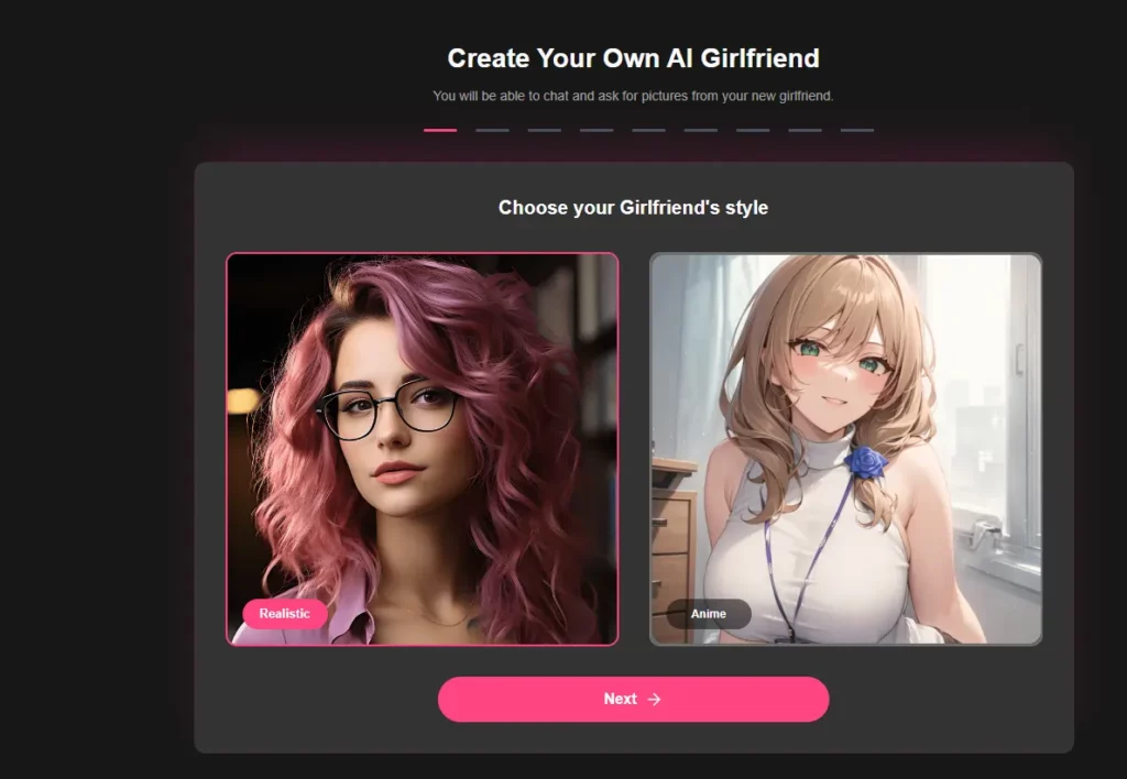 MakeGirl.ai Character Customization
