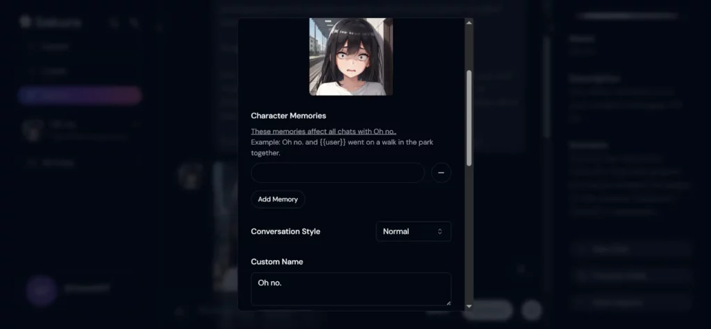 Sakura AI Advanced Memory