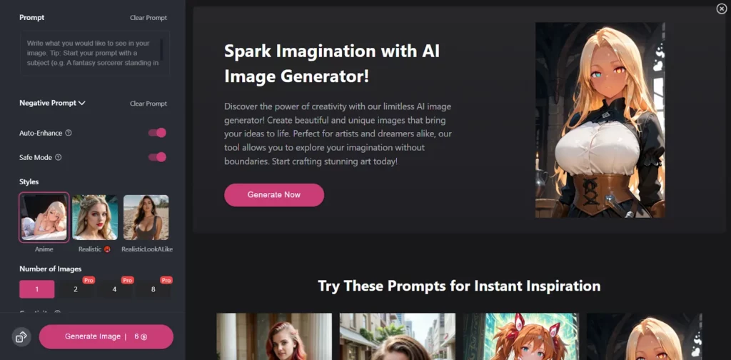 SweetAI Chat Advanced Image Generation