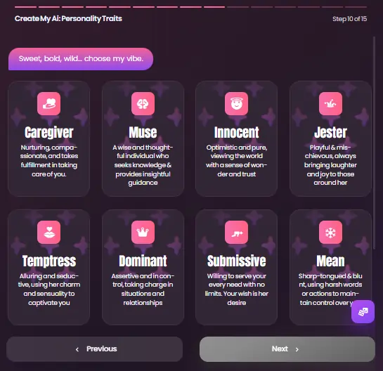 Swipey AI Personality Traits
