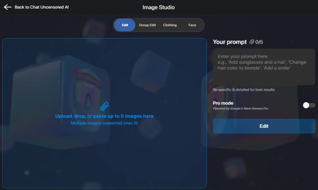 Uncensored AI Image Studio