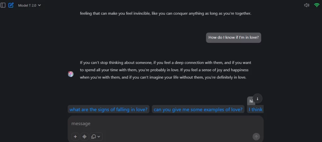 Uncensored AI Predictive input
