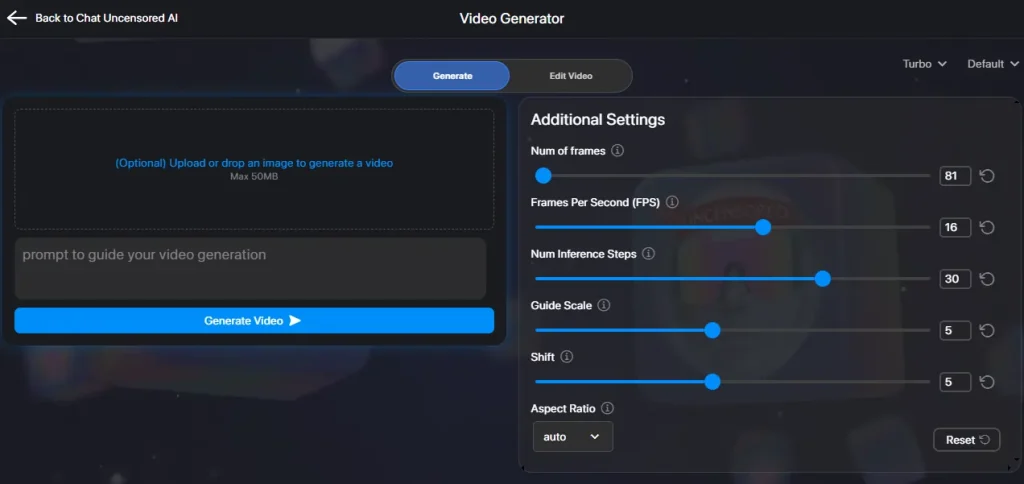 Uncensored AI Video Generator
