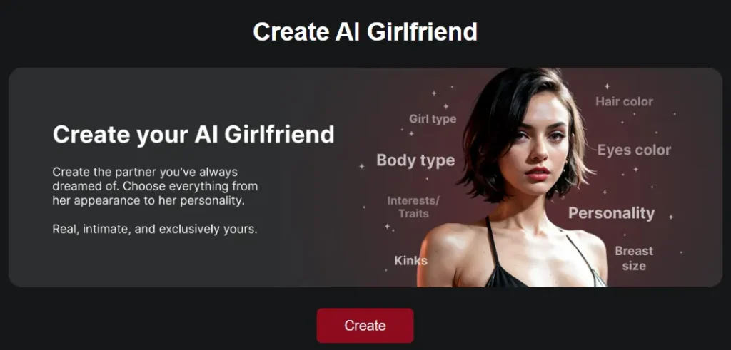 AIGirlfriend.wtf Create AI Girlfriend
