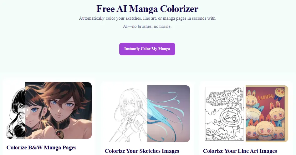 Anifun AI Manga Colorizer