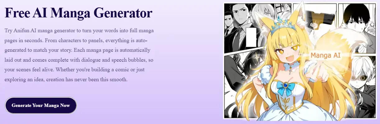 Anifun AI Manga Generator