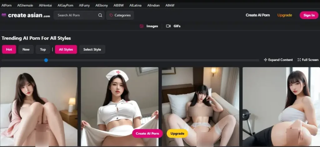 CreateAIAsian Homepage