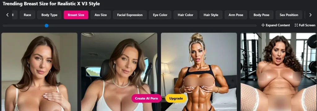 CreateAIMilf Breast Size