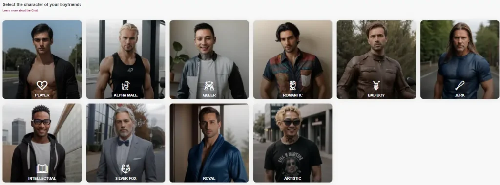 DreamBF Personality Selection