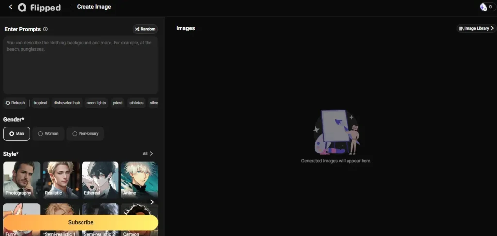 Flipped.chat Image Generation