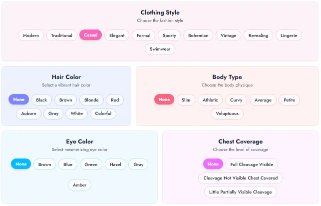 Idyll AI Character Customisation