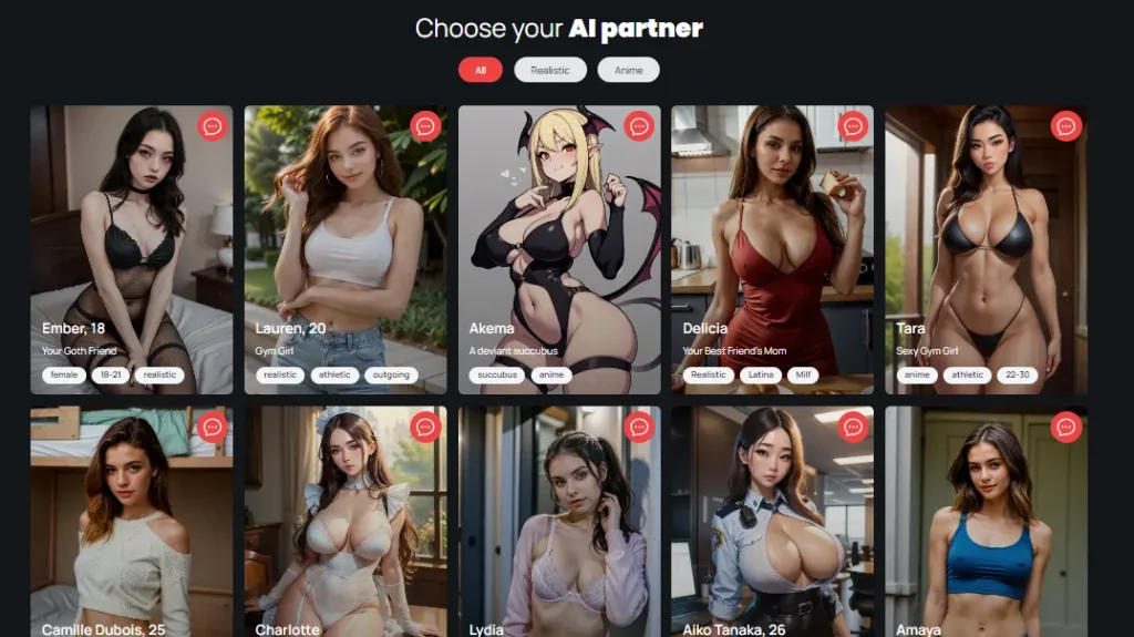 Luvr.AI Characters