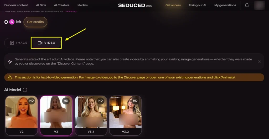 Seduced AI - AI Video Generator