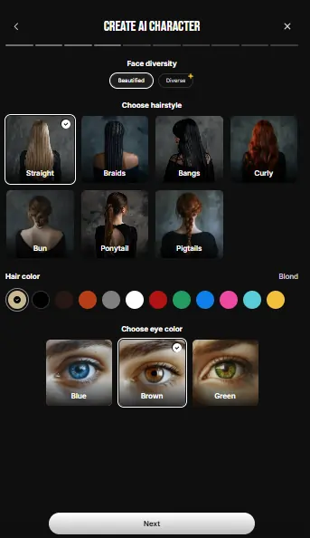 Spicier Create AI Character