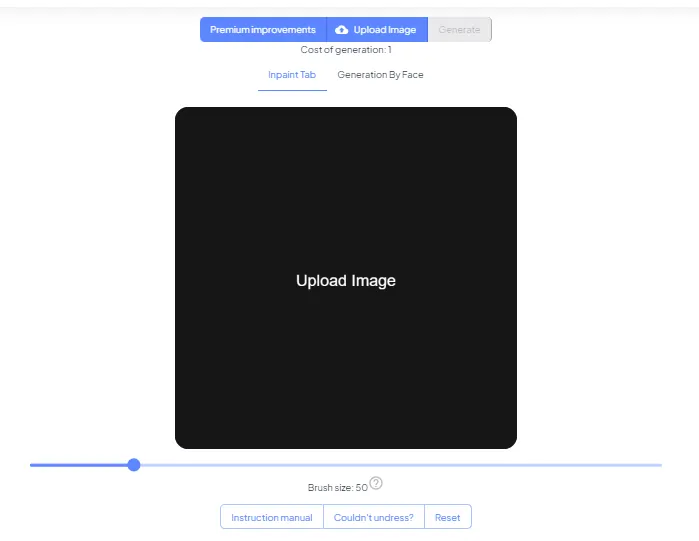 nudeitnow.com Deepfake Generation