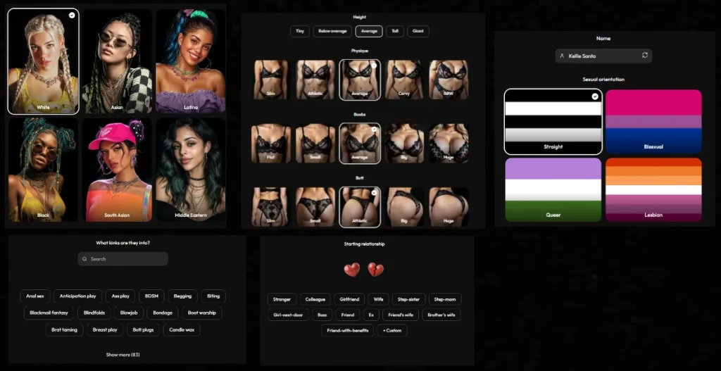 Charater Customisation - Joi AI