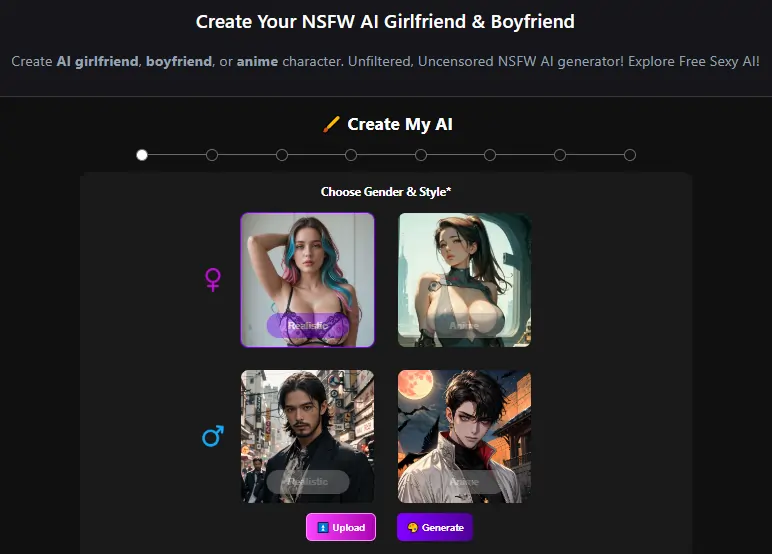 ChatUp AI Create Character