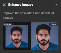 DeepSwap AI Enhance Images
