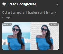 DeepSwap AI Erase Background